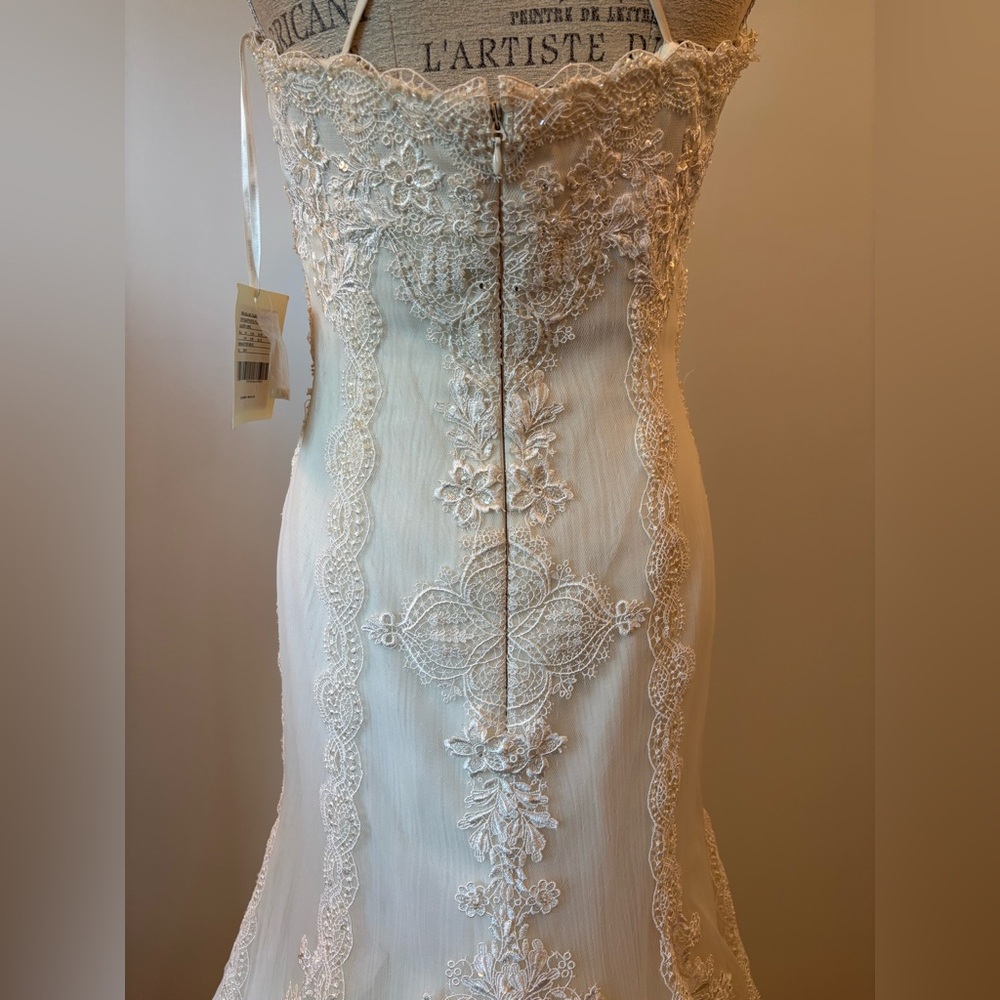 Pronovias Barcelona Huella Vintage Inspired Lace Wedding Gown - Picture 10 of 15
